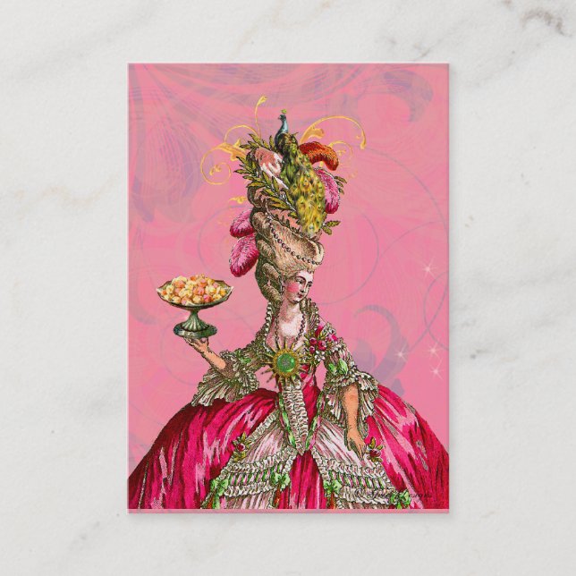 Marie Antoinette Let Them Eat Cake Business Card (Front)