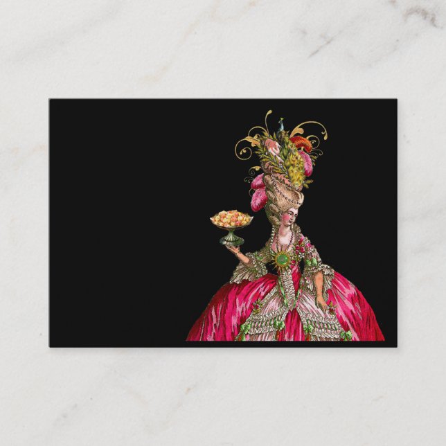 Marie Antoinette Let Them Eat Cake Business Cards (Front)