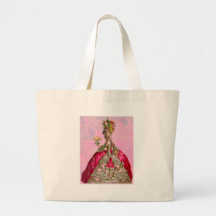 Marie Antoinette Let Them Eat Cake Large Tote Bag