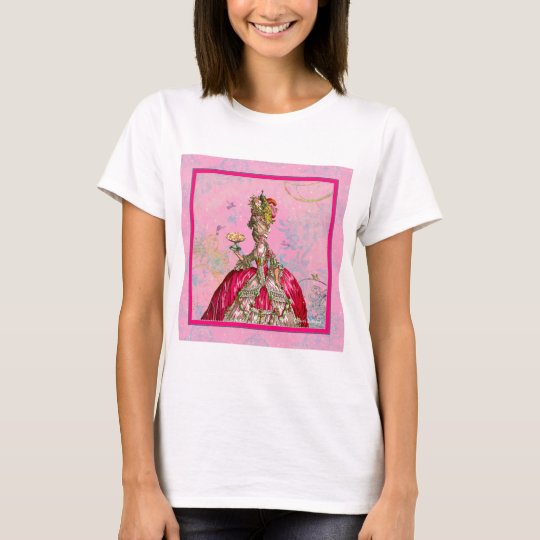 Marie Antoinette Let them eat cake & Peacock T-Shirt