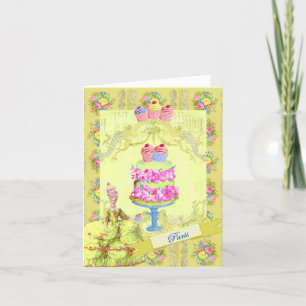 Marie Antoinette Let Them Eat Cake! Thank You Card