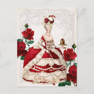 Marie Antoinette Let them eat cakes Postcard