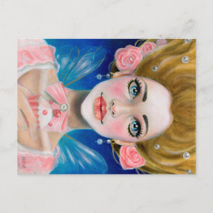 Marie Antoinette Let them eat Cupcake! In Pink... Postcard