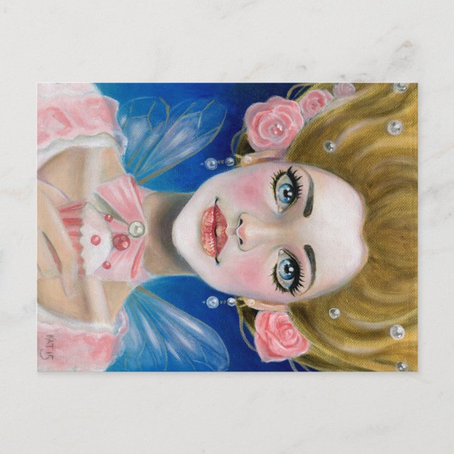 Marie Antoinette Let them eat Cupcake! In Pink... Postcard (Front)