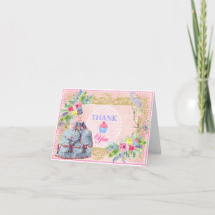Marie Antoinette ~ Let Us Eat Cake Thank You Card