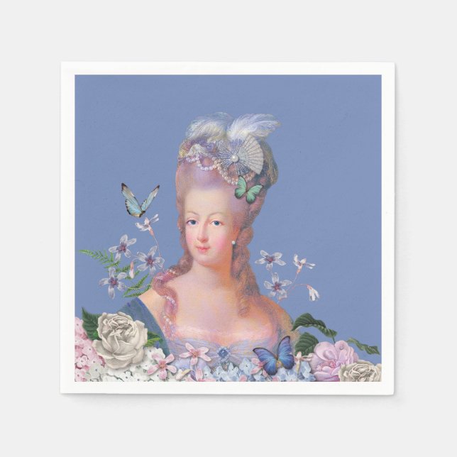 Marie Antoinette Lets Eat Cake Birthday Napkin (Front)