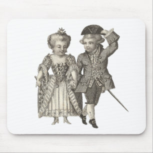 Marie Antoinette Louis XVI Vintage Costumes Mouse Mat