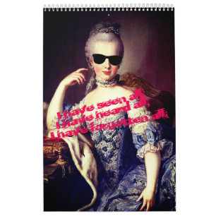 Marie Antoinette - Madame de Pompadour Quotes Calendar