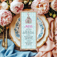 Marie Antoinette Menu Table Place Setting
