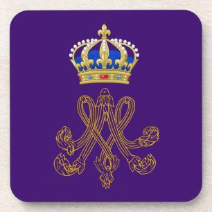 Marie Antoinette Monogram Coaster