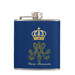 Marie Antoinette Monogram Hip Flask