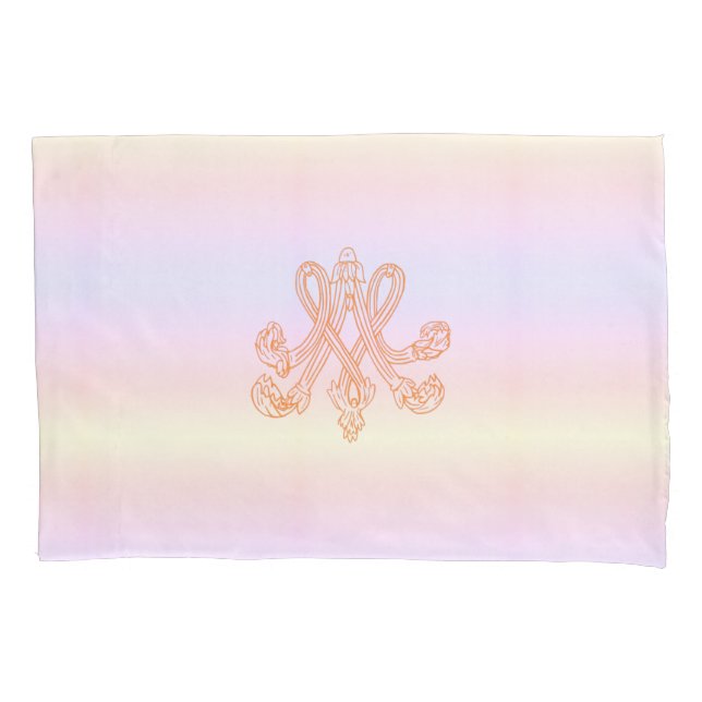 Marie Antoinette - monogram Royal Monogram Pastel Pillowcase (Front)