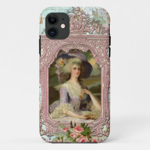 Marie Antoinette & Pink Frame iPhone 11 Case