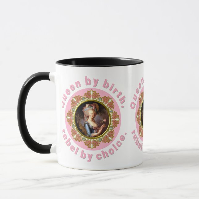 Marie Antoinette Pink Queen Roses Mug (Left)