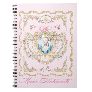 Marie Antoinette,pink rose frame notebook