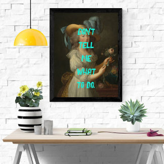 Marie Antoinette Pop Art Sassy Glossy Poster