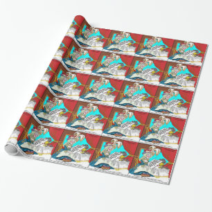 Marie Antoinette Public Service Announcement Funny Wrapping Paper