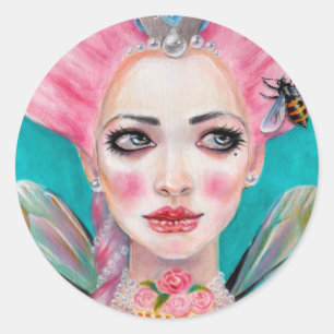 Marie Antoinette Queen Bee Classic Round Sticker