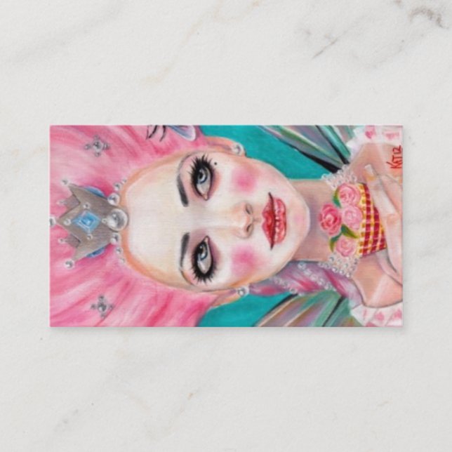 Marie Antoinette referral card, let them eat cake (Front)