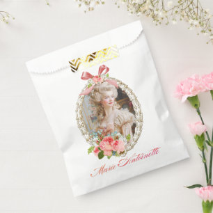 Marie Antoinette rose bouquet Favour Bags