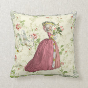 Marie Antoinette Rose Garden Pillow　クッショ Cushion