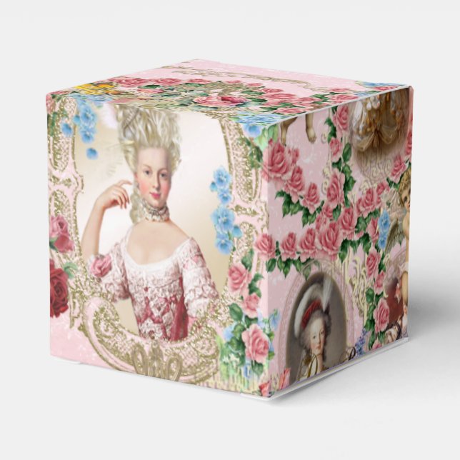 Marie Antoinette  Rose of Versailles Favor Box sq (Back Side)