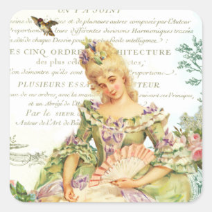 Marie Antoinette Sparrow French Sticker