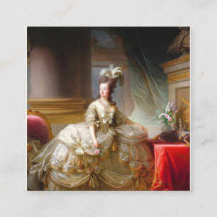 Marie Antoinette Square Business Card