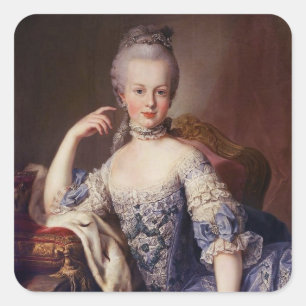 Marie Antoinette Square Sticker