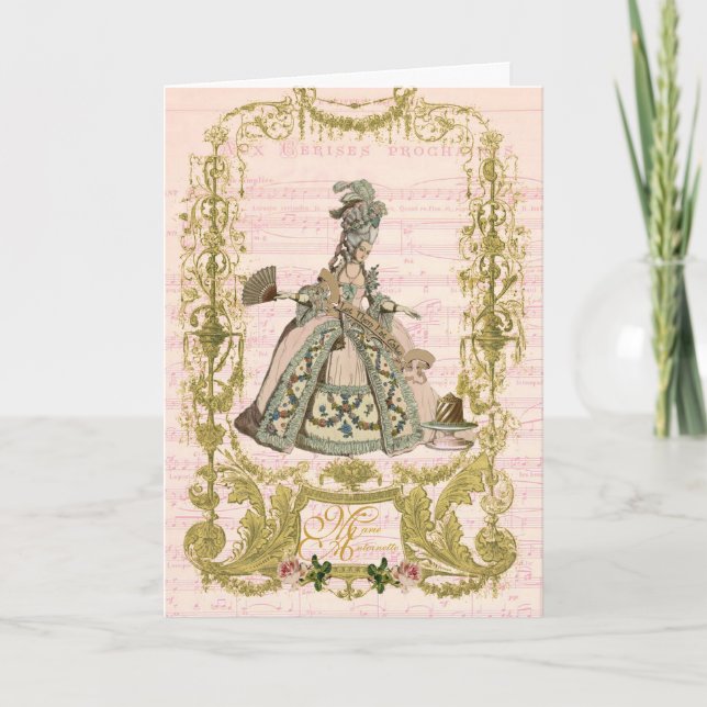 Marie Antoinette Stationery Pour Cerises Card (Front)