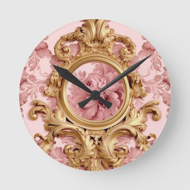 Marie-Antoinette style Round Clock (Front)