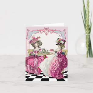 Marie Antoinette Tea Card