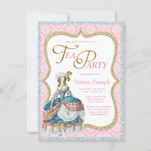 Marie Antoinette Tea Party Invitation