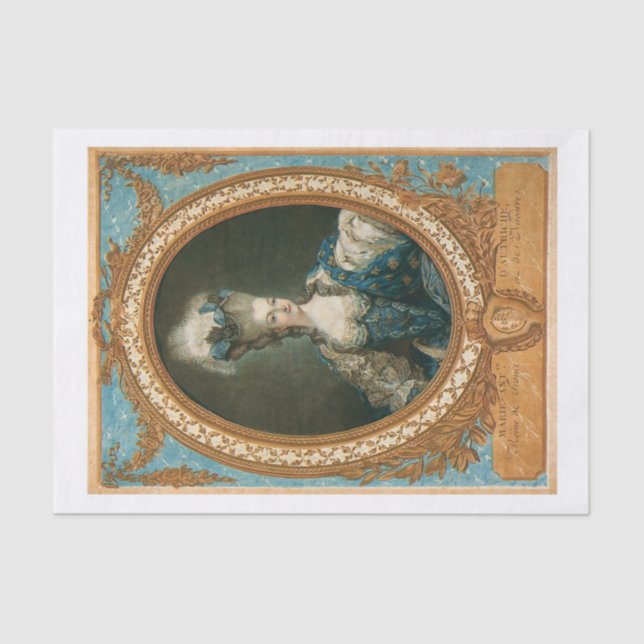 Marie Antoinette Tissue Paper (Front)