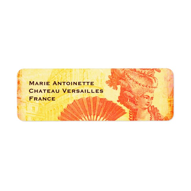 Marie Antoinette & Versailles Orange Crush Sunset (Front)