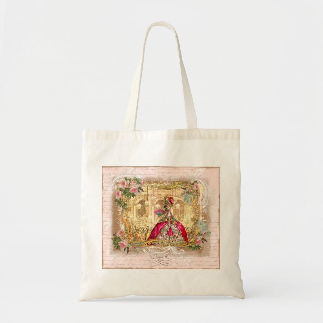 Marie Antoinette Versailles Party Pink Roses Bag (Front)