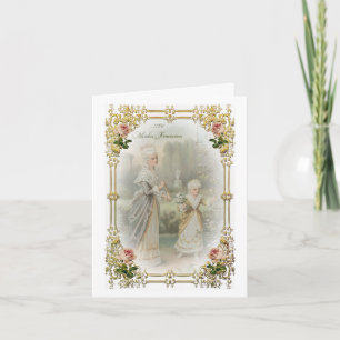 Marie Antoinette Versailles Rose Gardens 1700's Card