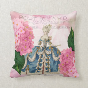 Marie Antoinette Vintage Throw Pillow