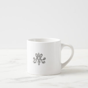 Marie Antoinette - white Royal Monogram Espresso Cup