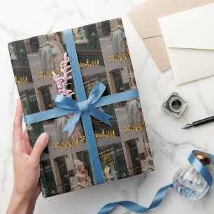 Marie Antoinette Window Shopping Happy Birthday Wrapping Paper