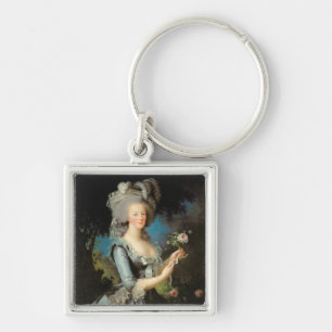 Marie Antoinette with a Rose, 1783 Key Ring