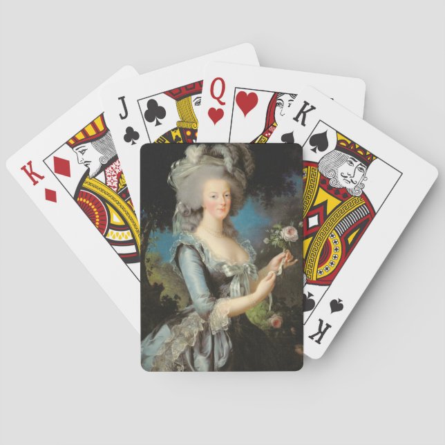 Marie Antoinette with a Rose, 1783 Playing Cards (Back)