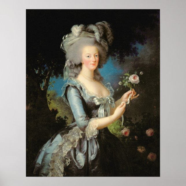 Marie Antoinette with a Rose, 1783 Poster (Front)