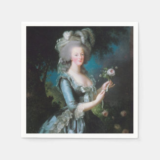 Marie Antoinette with a Rose by Elisabeth Le Brun Napkin