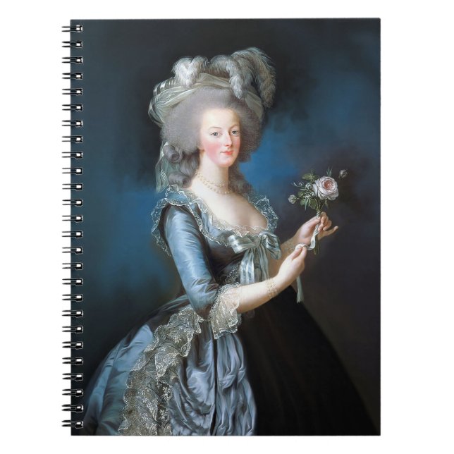 Marie Antoinette with a rose Notebook (Front)