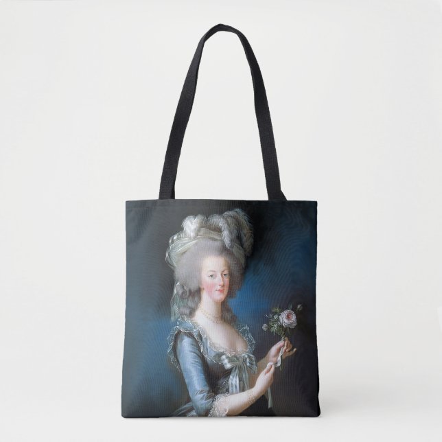Marie Antoinette with a rose Tote Bag (Front)