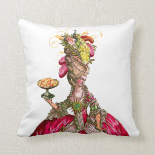 Marie Antoinette with Cakes and Peacock Cushion