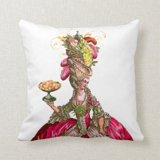 Marie Antoinette with Cakes and Peacock Cushion
