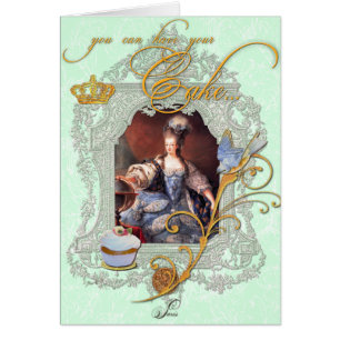 Marie Antoinette with Cupcake and Bluebird