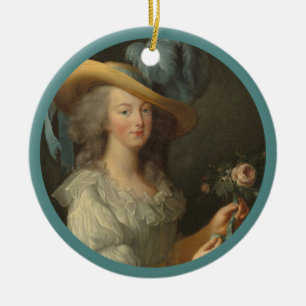 Marie Antoinette with Rose Ceramic Tree Decoration